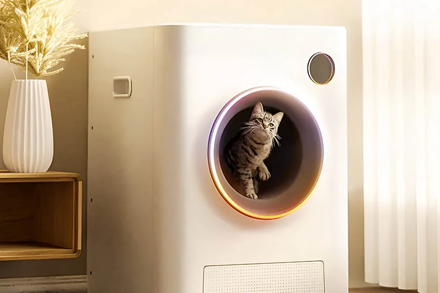 self-cleaning cat litter box