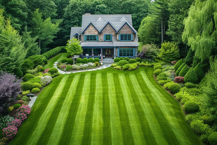 lawn mowing set