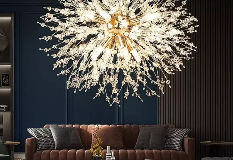 elegant art deco inspired crystal branch chandelier 01