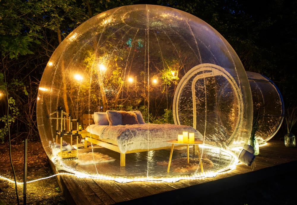 plastic bubble tent